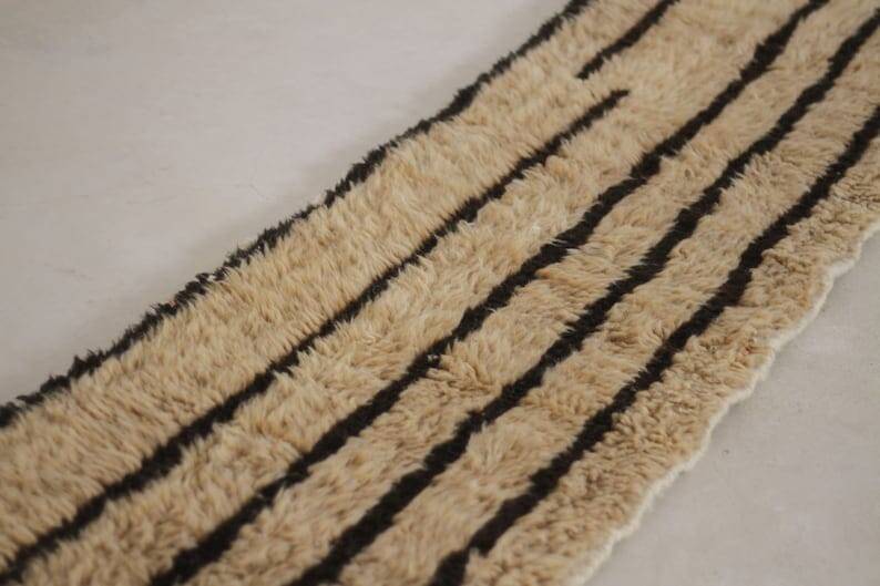 Handmade Beni Mrirt rug, size 75 x 300 cm