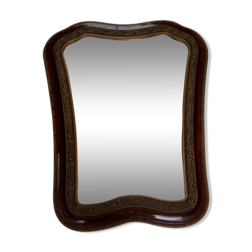 Serious mirror vintage 1920 - 52x67cm