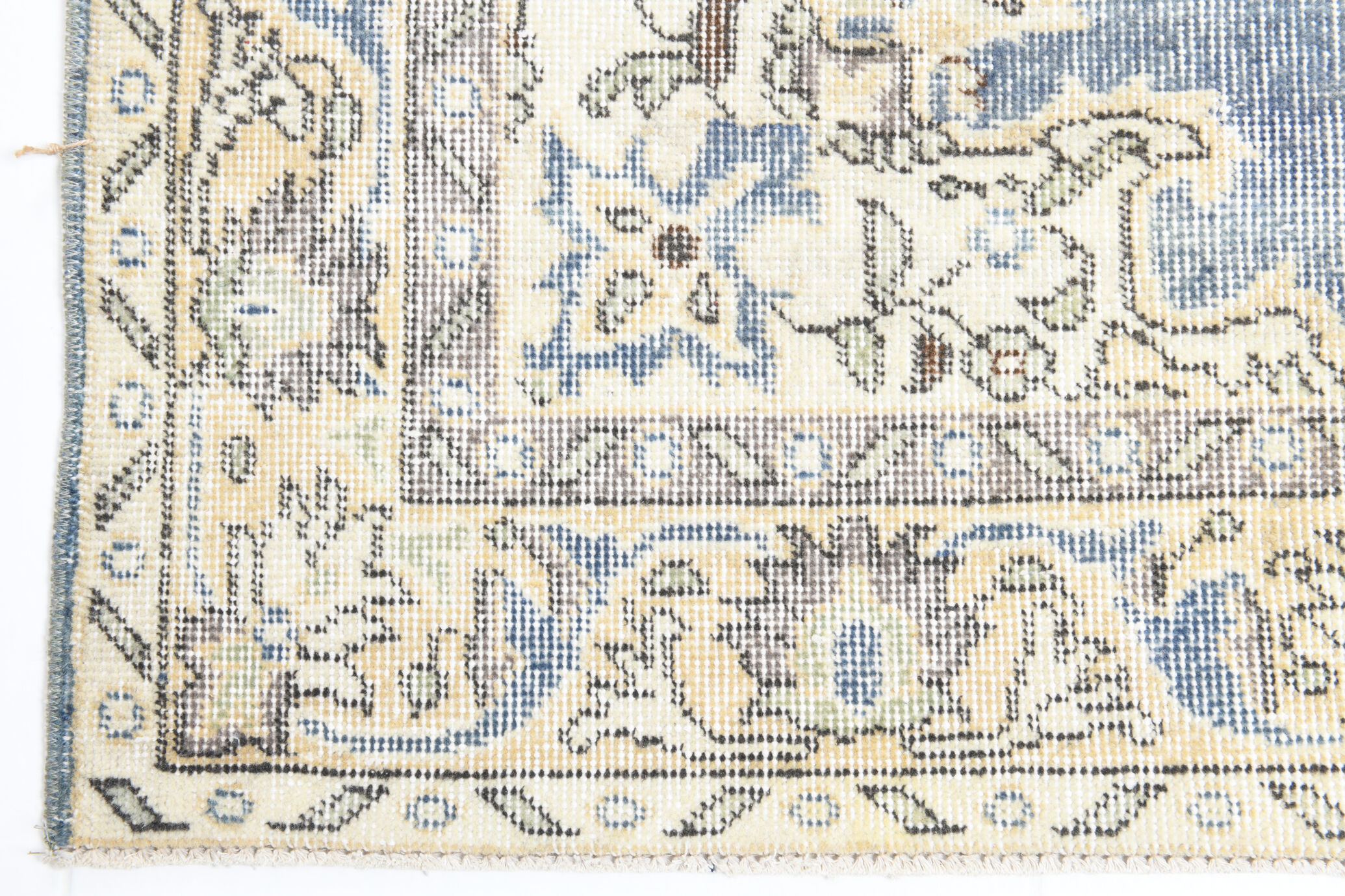 Classic soft blue carpets 216x117cm