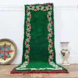 Handcrafted Moroccan Berber Rug 150 X 50 CM