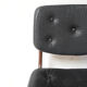 Série de 4 chaises scandinaves en skaï