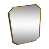 Miroir octogonal doré