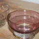 Set of 6 vintage multicoloured glass dessert bowls – 1970s