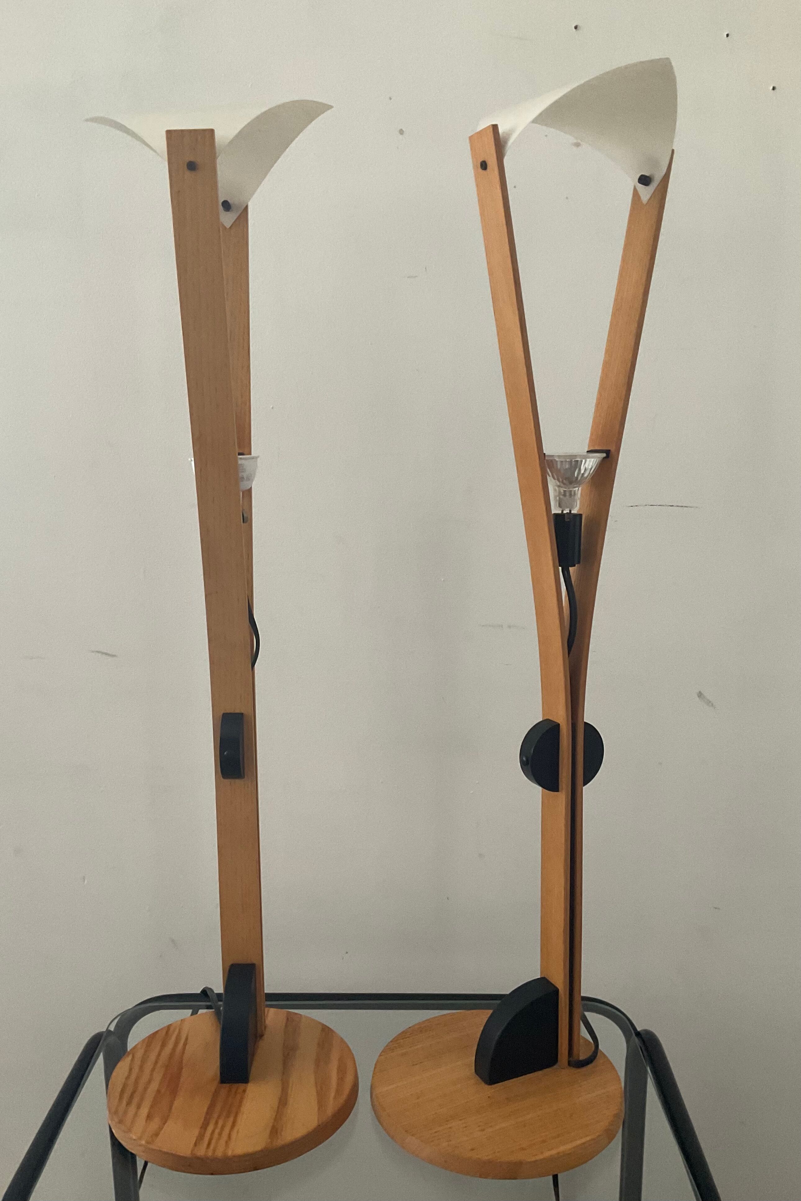 Paire de lampes domus des années 70