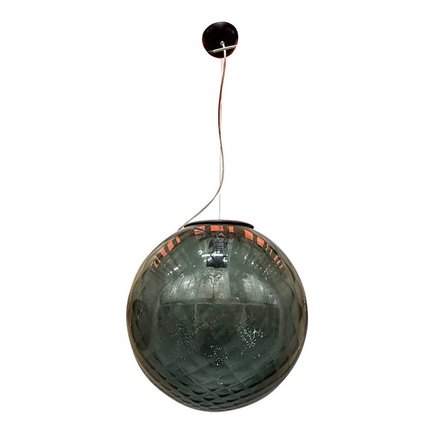 Italian Glass Balloton Green Pendant Sphere