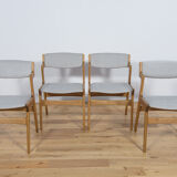 Chaises de salle à manger danoises du milieu du siècle de Nova Mobler, années 1960, ensemble de 4