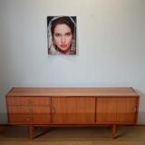 Modernist long sideboard of the 1970s