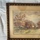 Watercolor by the painter Henri Joubert (1873 - ?), Autumn Landscape