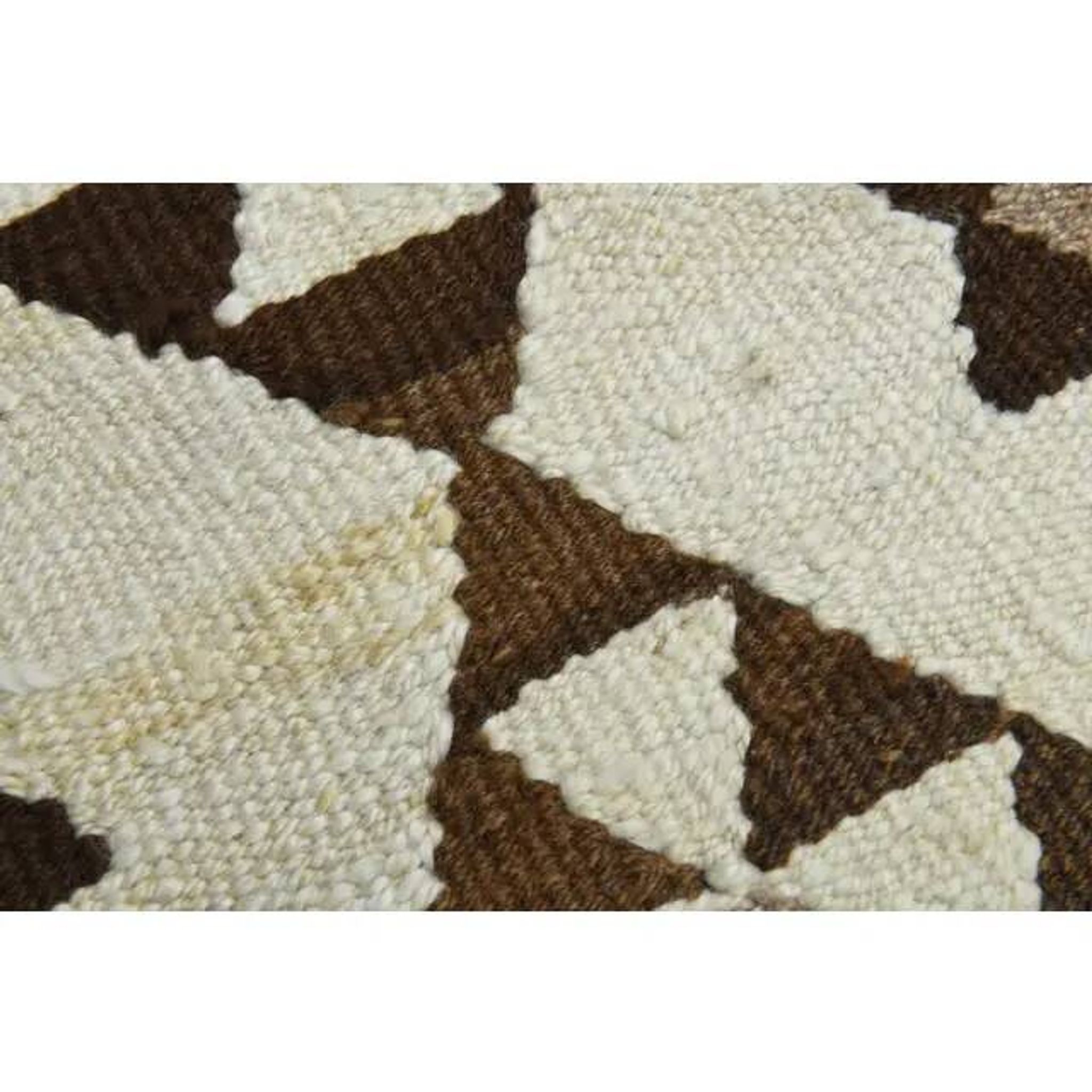 1970s Vintage Turkish Hand-Knotted Wool Cotton Beige Runner Rug 92x355
