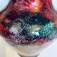 Gilded glass vase