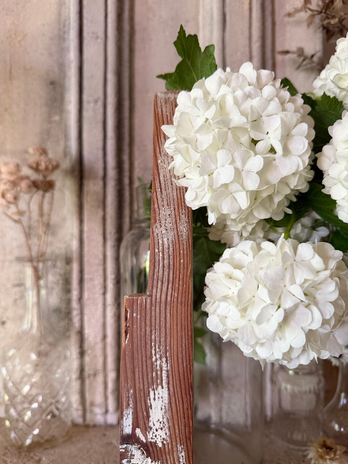 Decorative wooden ladder