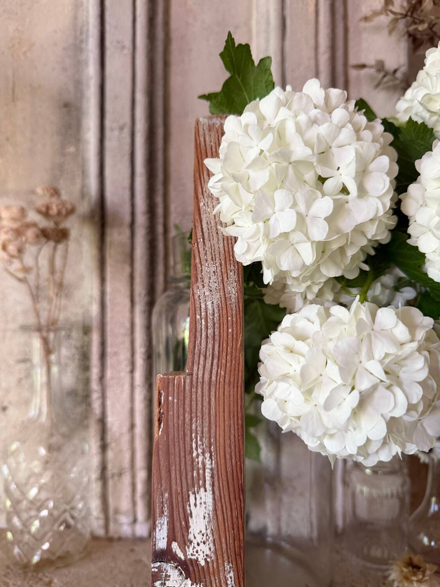 Decorative wooden ladder