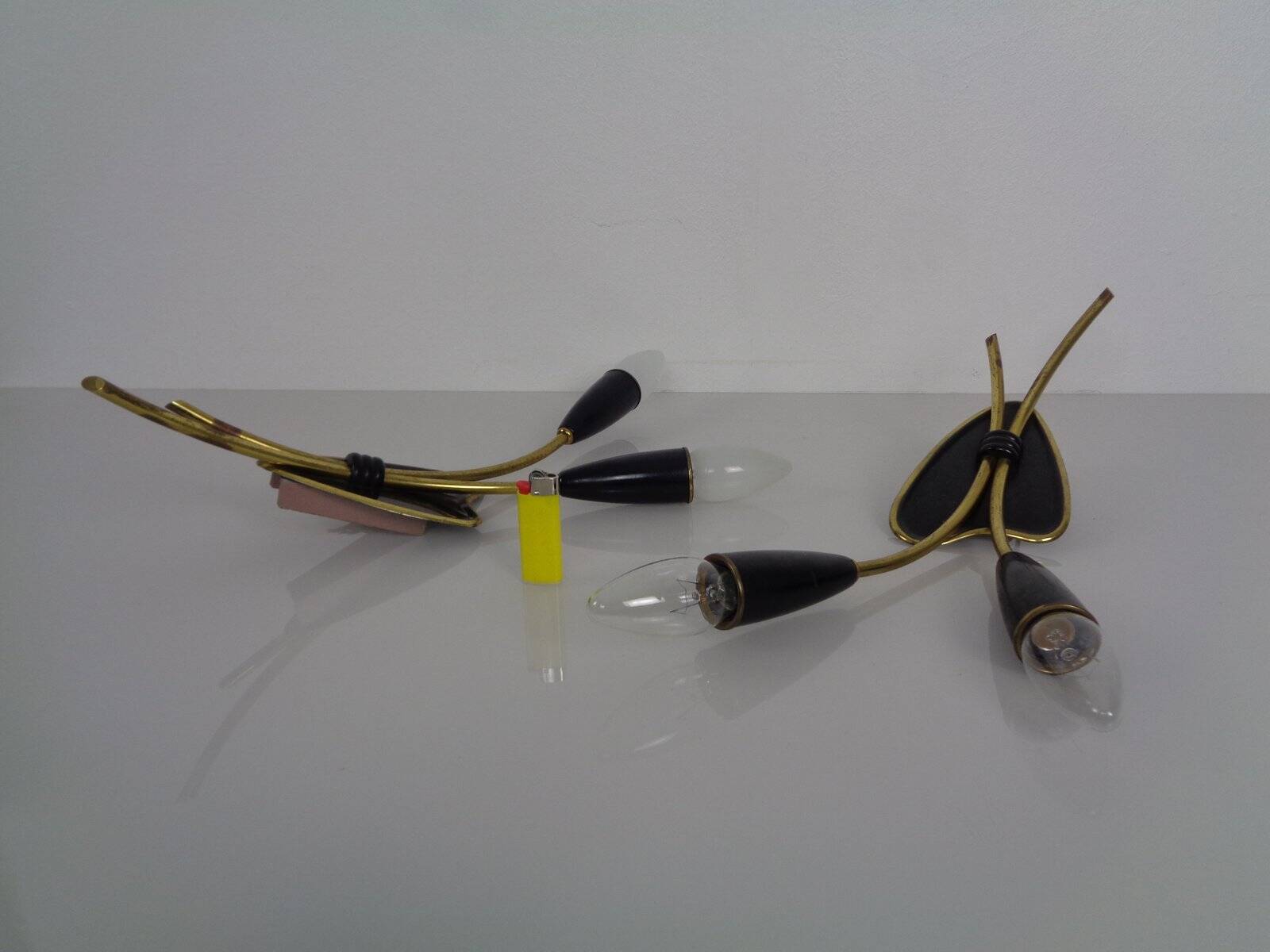 Mid-Century Modern German Wall Lamps, 1950s, Set of 2