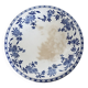 Antique patinated pedestal dish - Rare Dresden porcelain