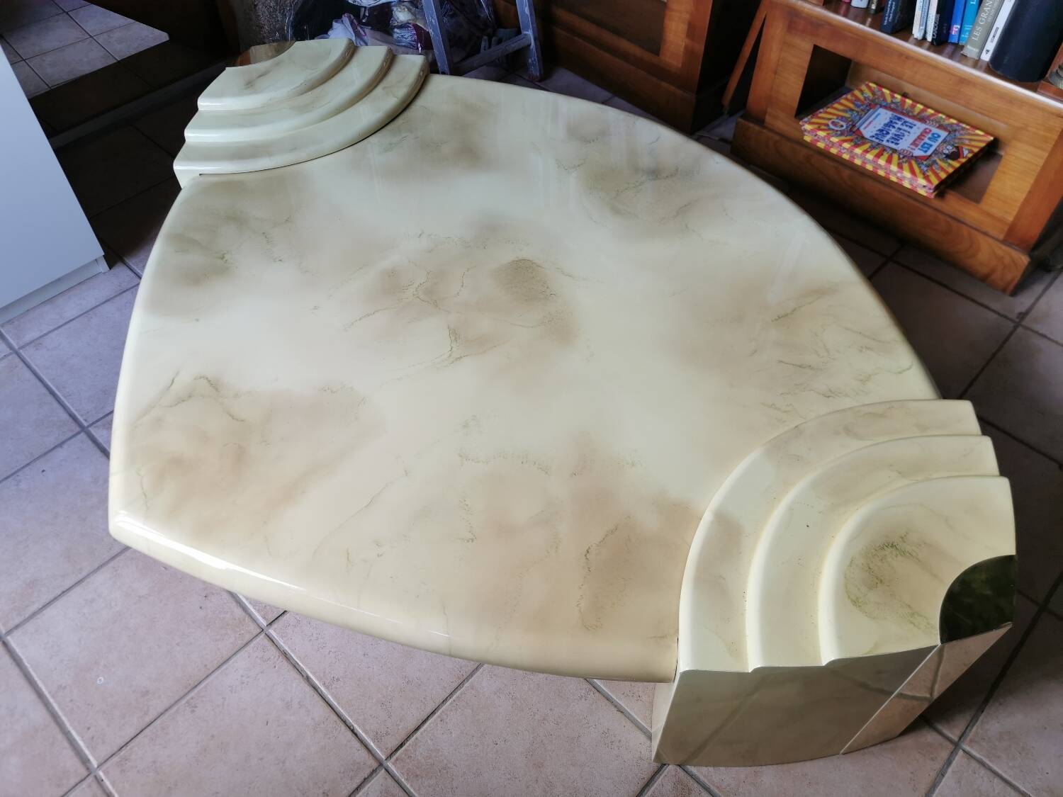 Vintage lacquered coffee table