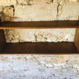 Vintage wall shelf with two shelves, 1970's