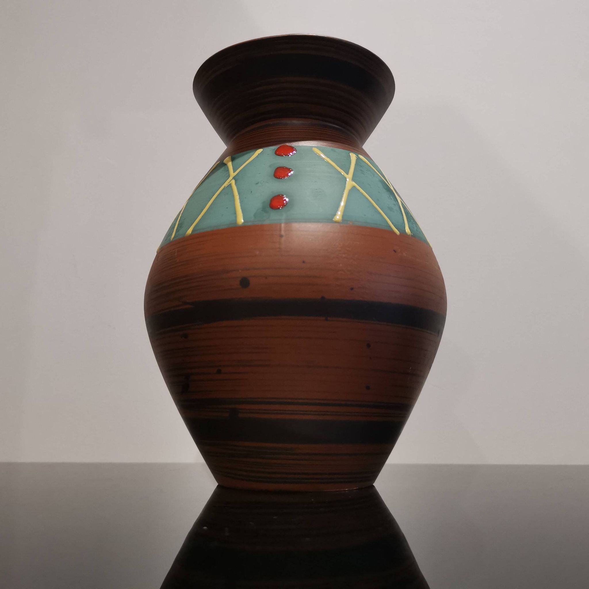 Vase vintage W.Germany 638 Design rétro vintage 60/70