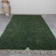 Tapis en laine pure fait main traditionnelle vert taille 1,4/2,6 m