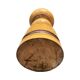 Large, turned wooden candlestick, Belgium, 1970s.