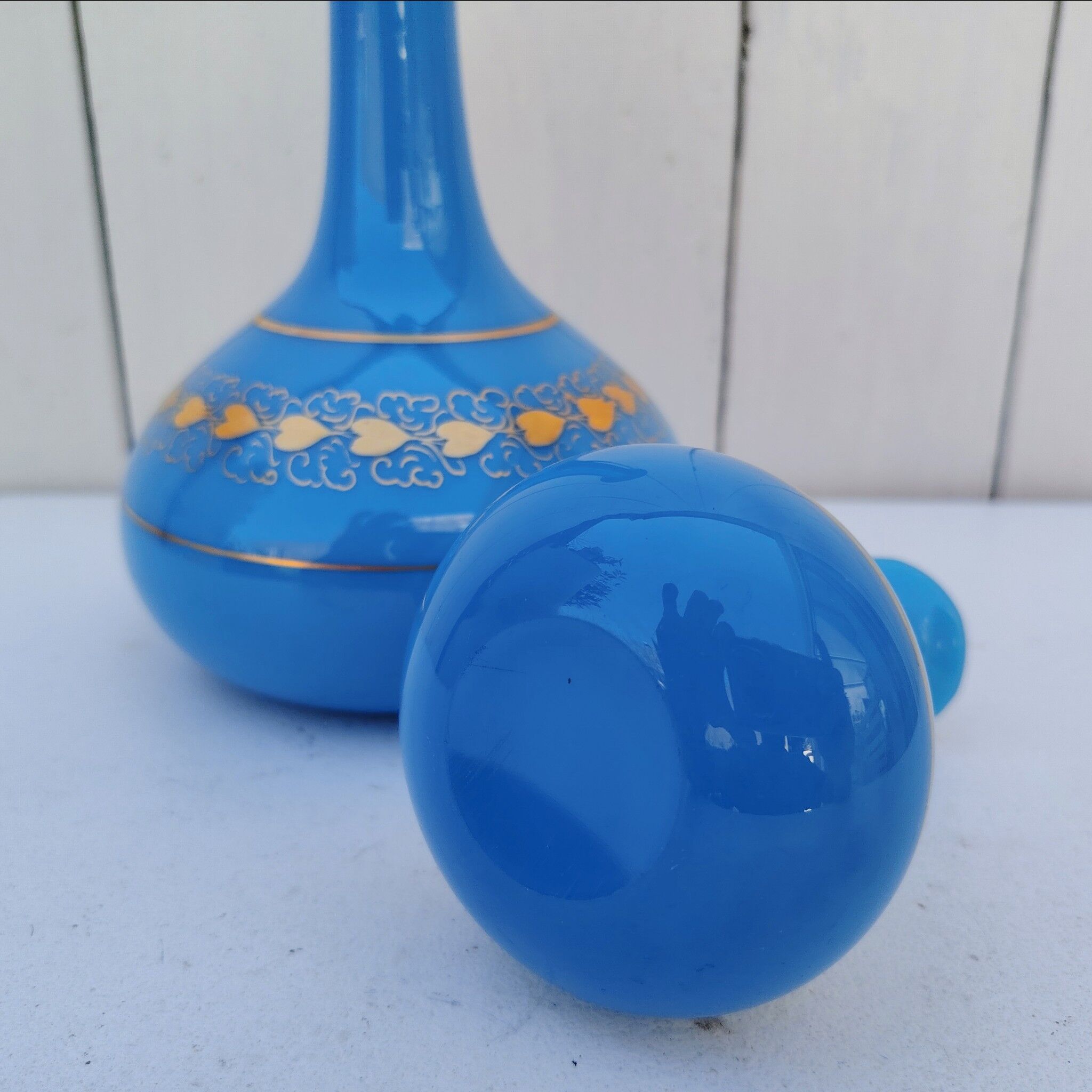 Pair of opaline vases, Baccarat, Napoleon III