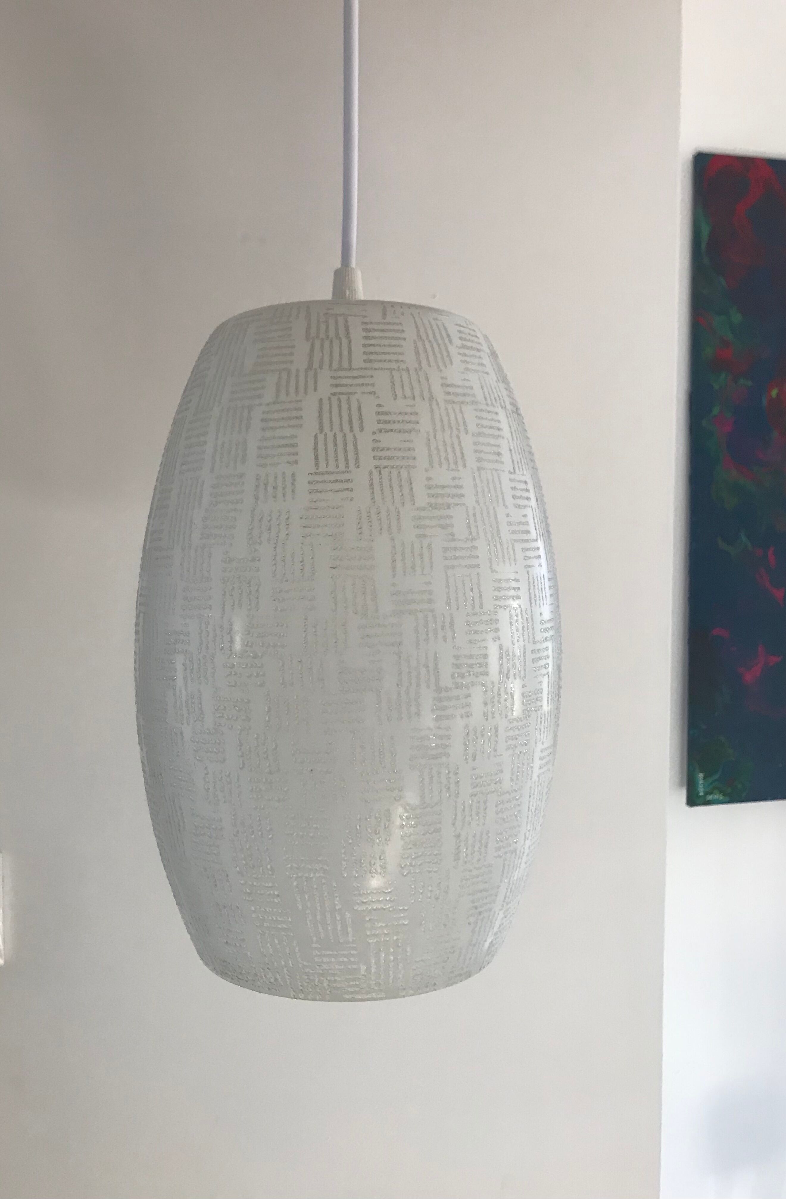 Opaline chandelier from the 70s