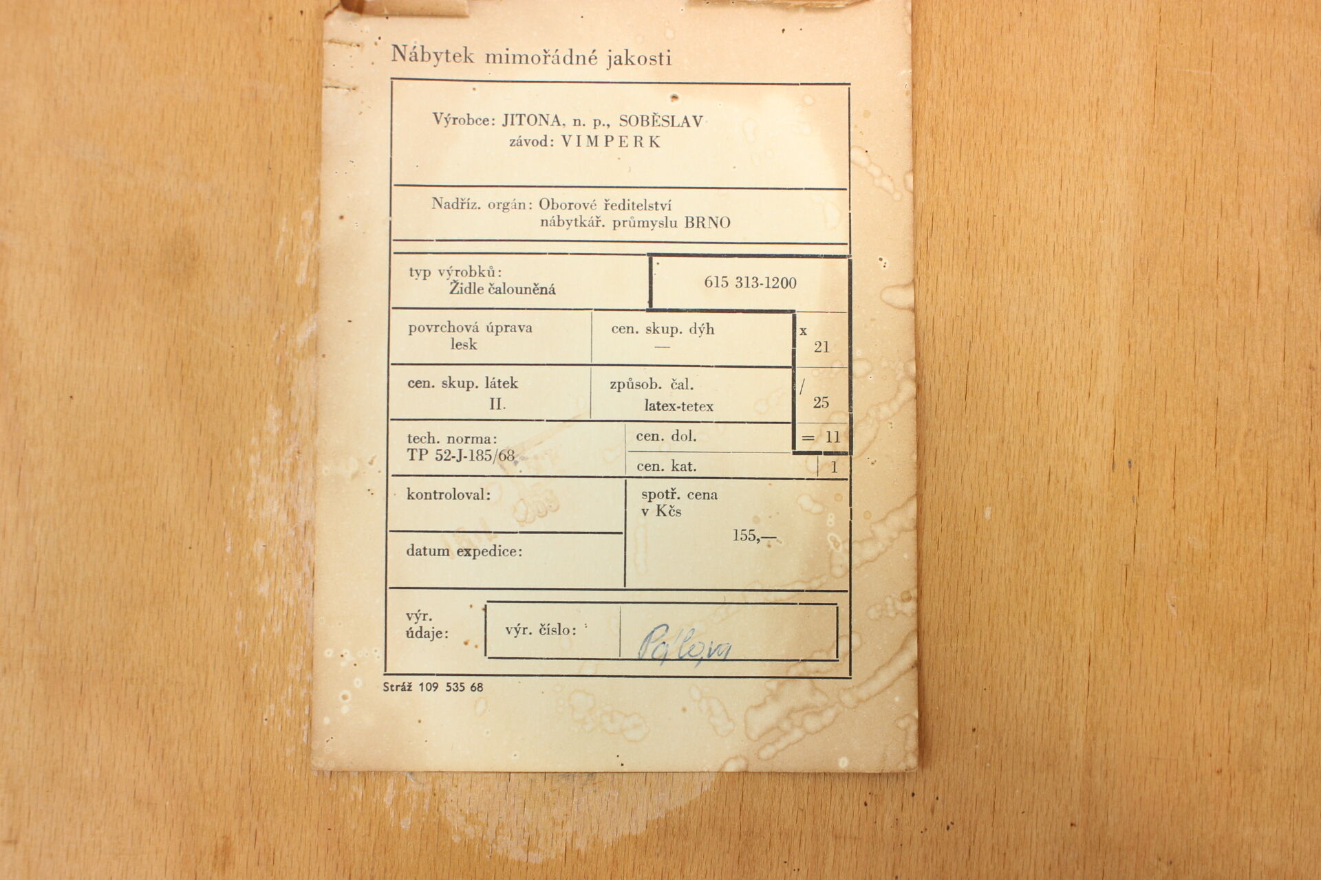 1970s Set of Four Dining Chairs by Jitona, Czechoslovakia