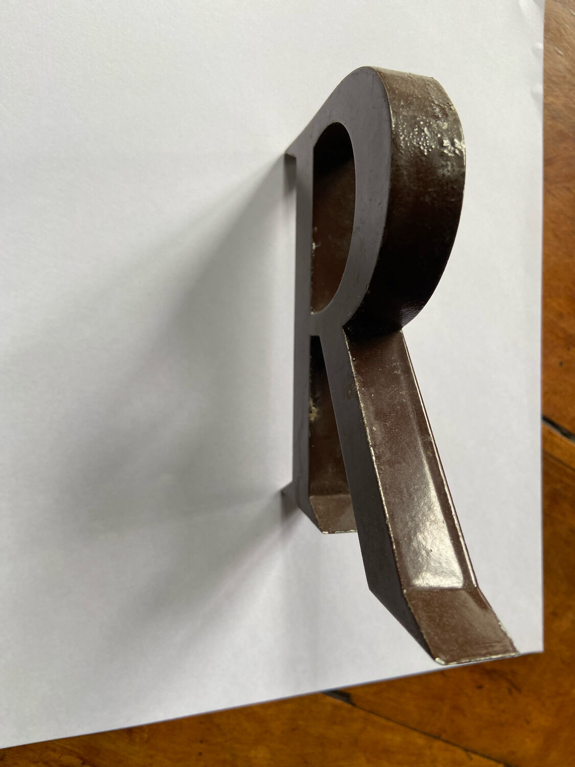Metal letter