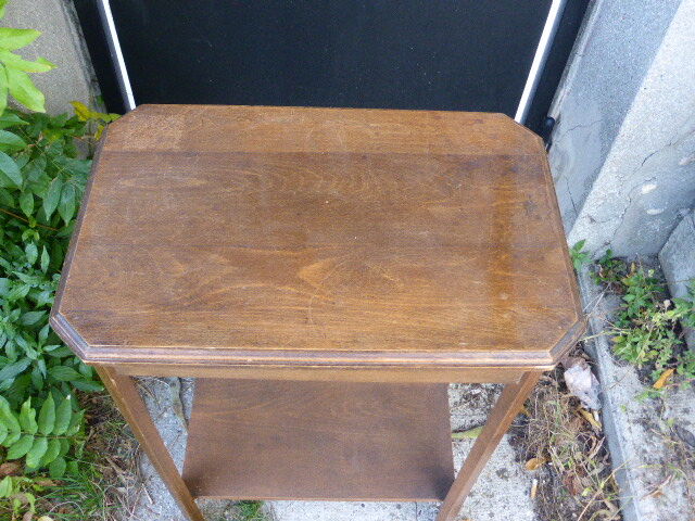 Double tray saddle, wood art deco