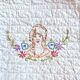 Quilted and embroidered american patchwork 182x193 cm
