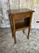 Chevet ancien table nuit style louis xv bois tiroir + case vintage #e2