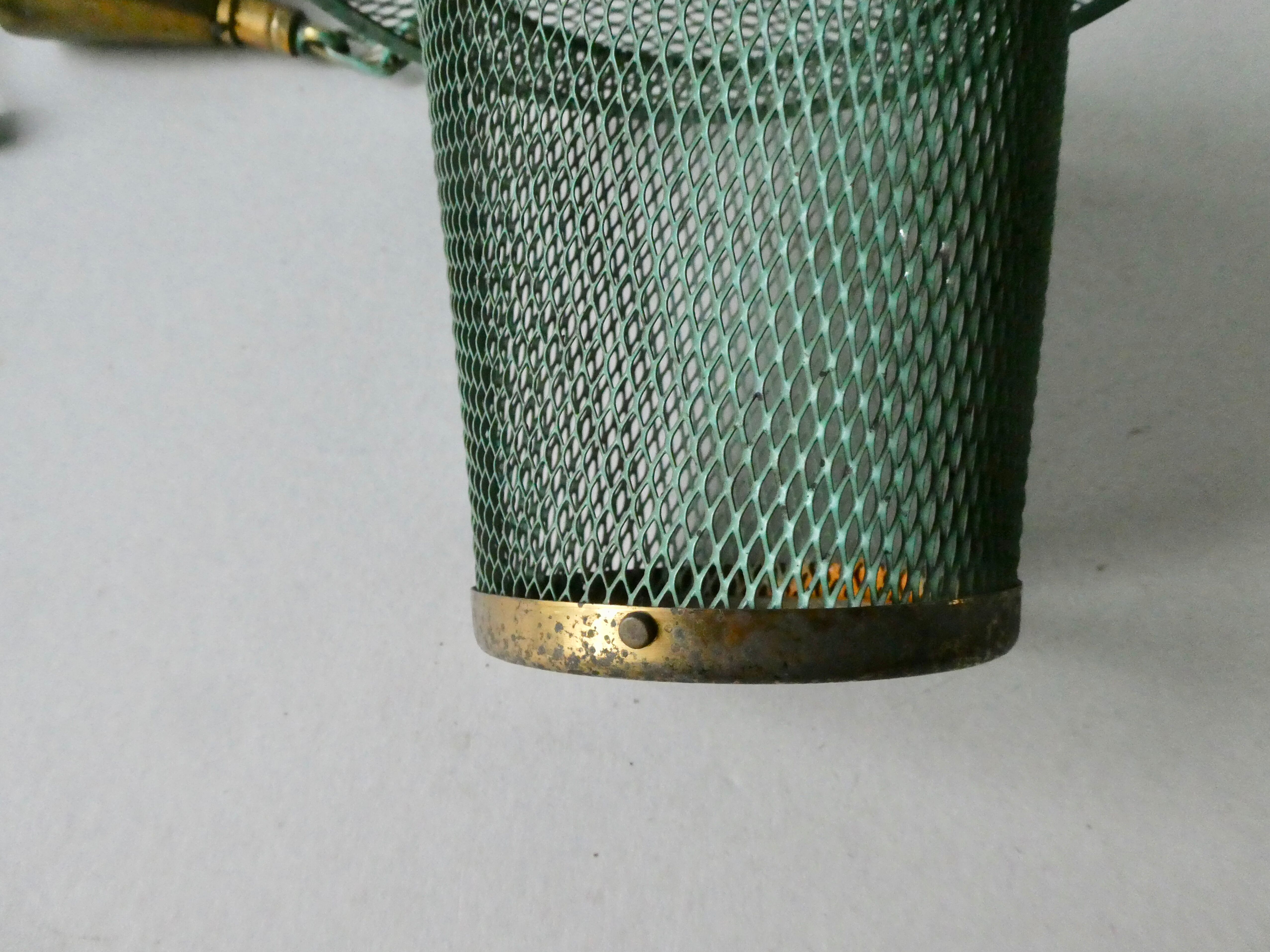 Green expanded metal suspension, 50s-60s