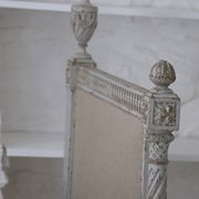 Lit de repos - banquette style Louis XVI retapissé en lin
