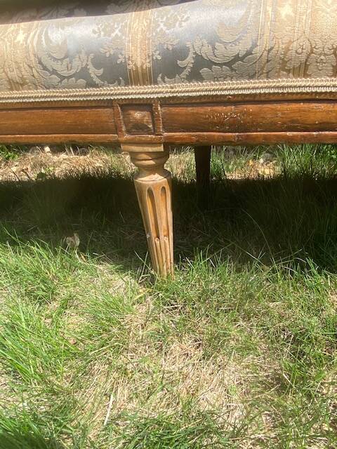 Banquette - Boudoir Sofa in Wood - Louis XVI Period