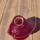Grand verre géant 26 cm Empoli rouge rubis verre soufflé