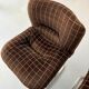 6 old tubular and velvet chairs Italian design from the 70s