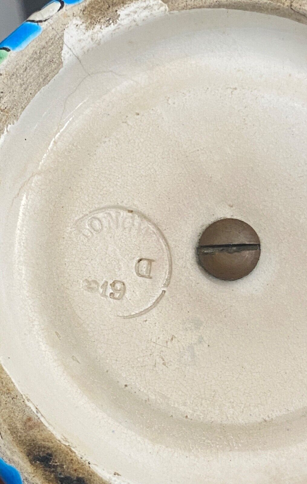 Pyrogen in Longwy XXth enamels with scraper