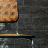 Pair of black Cesca chairs B32 Marcel Breuer