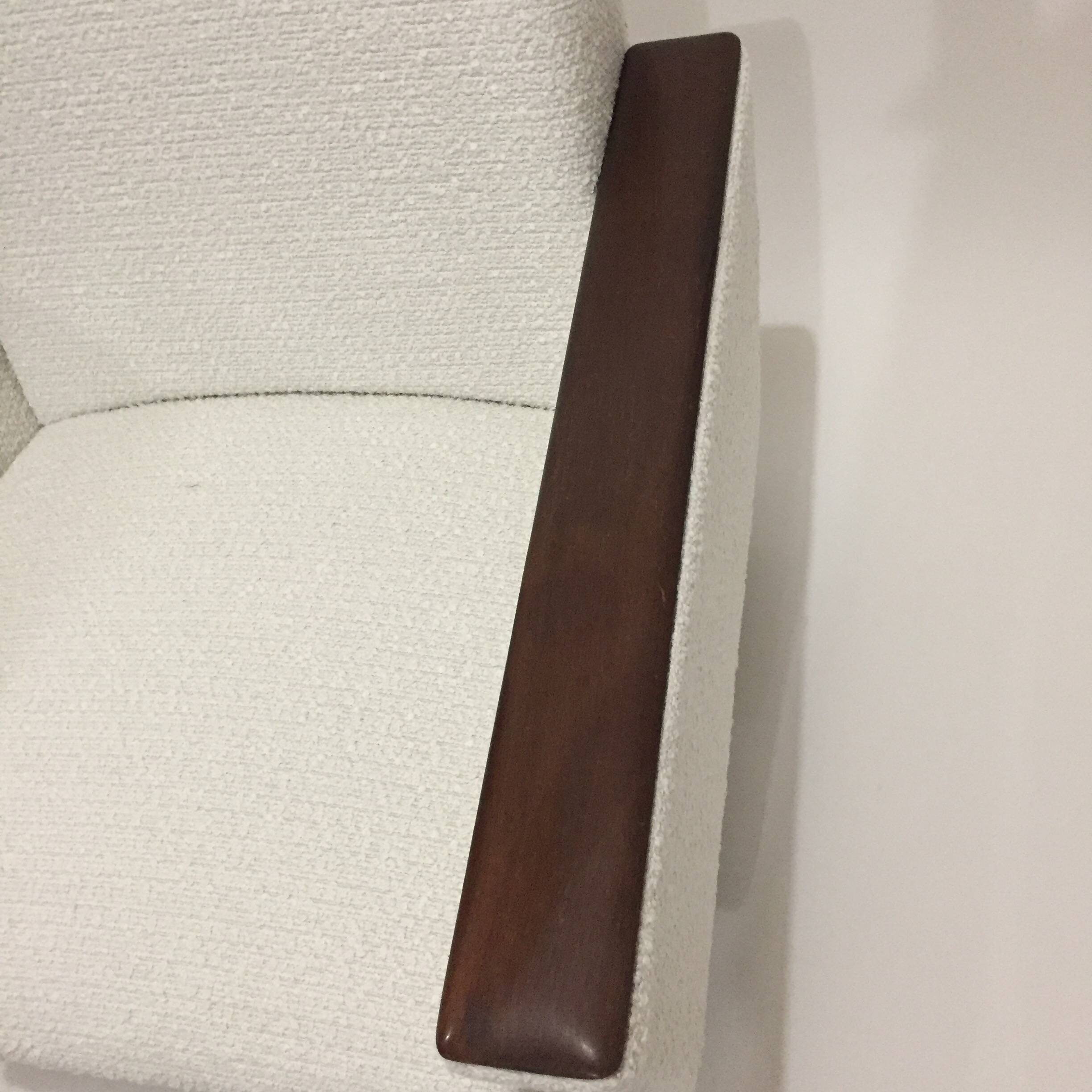 60s armchair reupholstered in loop