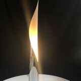 Vintage Floor Lamp • Flame • Stainless Steel • Space Age • 1970