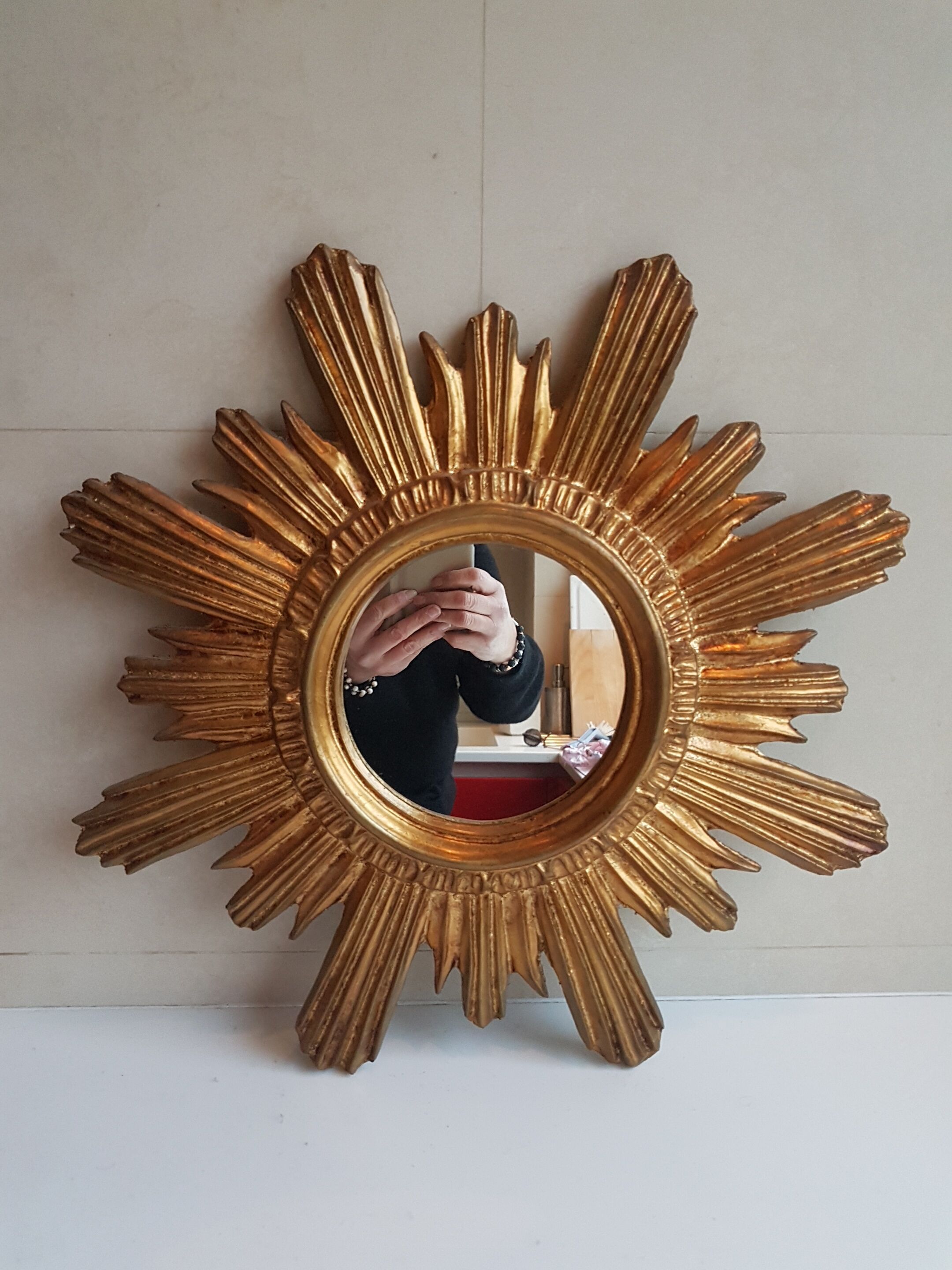Vintage sun mirror