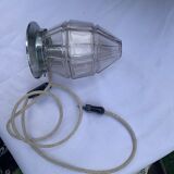 Lampe globe en verre art deco