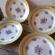 Set of 4 dessert plates Digoin Sarreguemines graziella model