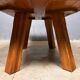 Table basse brutaliste pak rustique des années 70