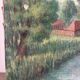 Canal stroll, oil on canvas signed