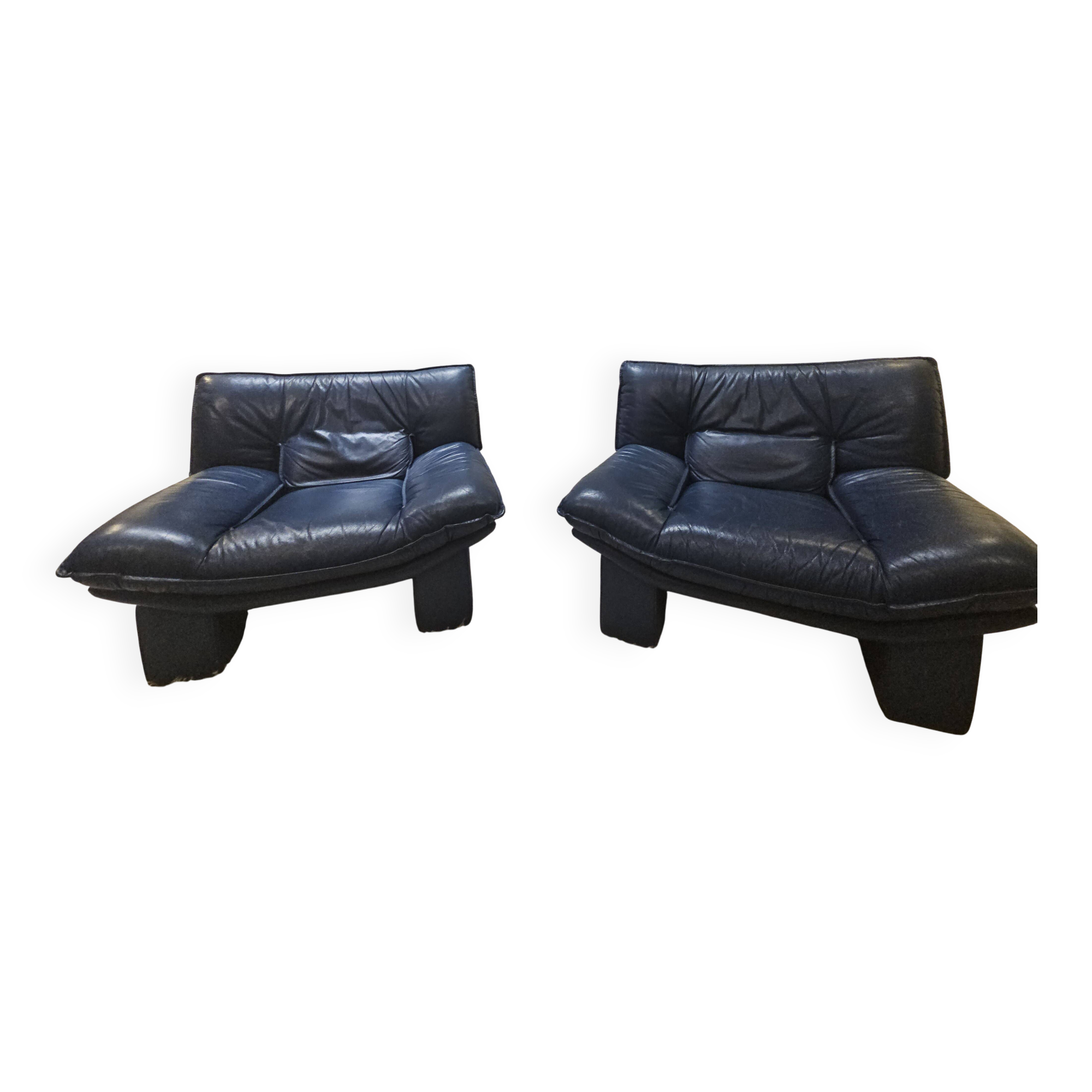 Paire de fauteuils, Nicoletti Salotti, 1980, Italie