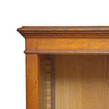 Pair of oak open bookcases
