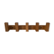 Wooden scandinavian wall coat rack