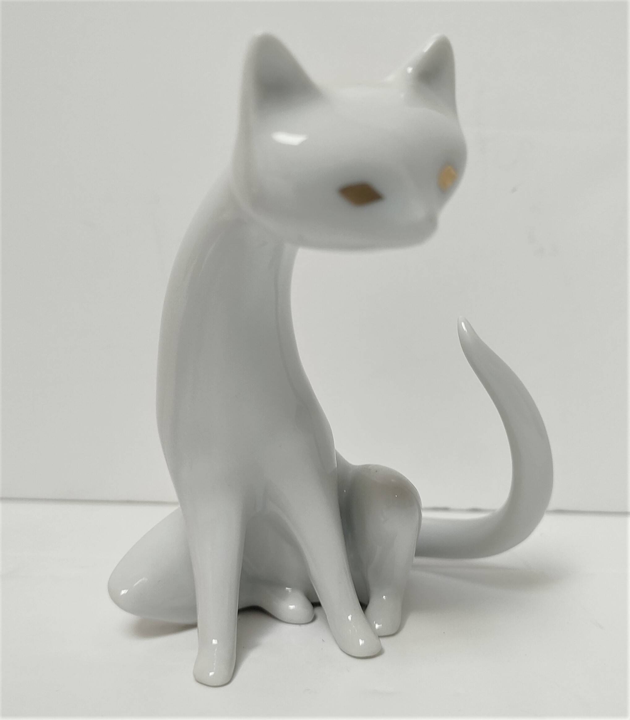 Hollohaza cat, 1980s design, signed