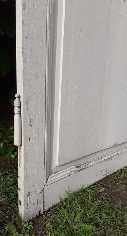 Small 18th century cupboard door h171.5x87.5cm old