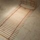 Wall-mounted coat rack in rattan, Czechoslovakia 1960